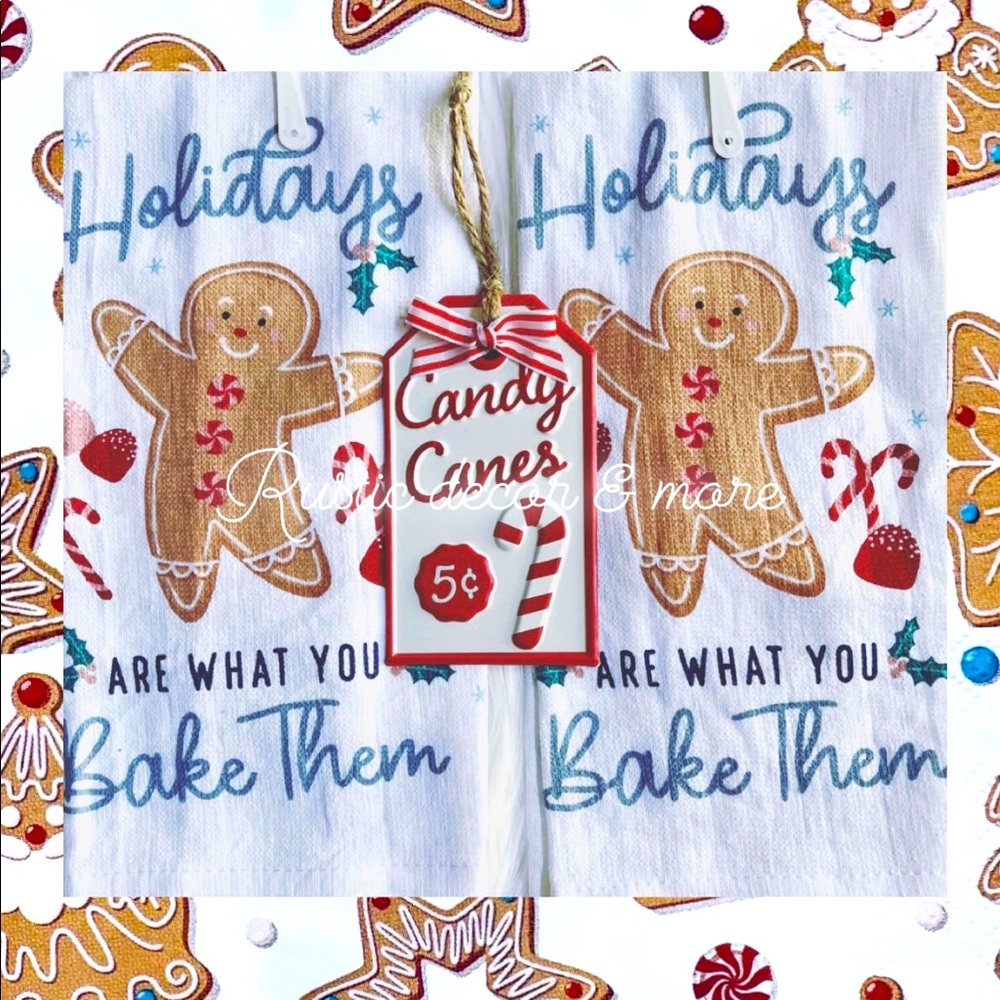 Christmas Gingerbread Kitchen Towel Set